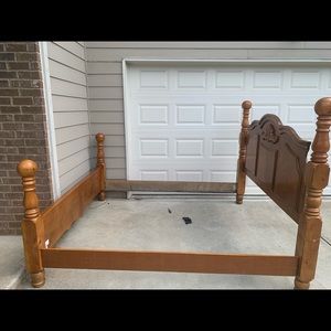 King size bed Frame without mattress and box